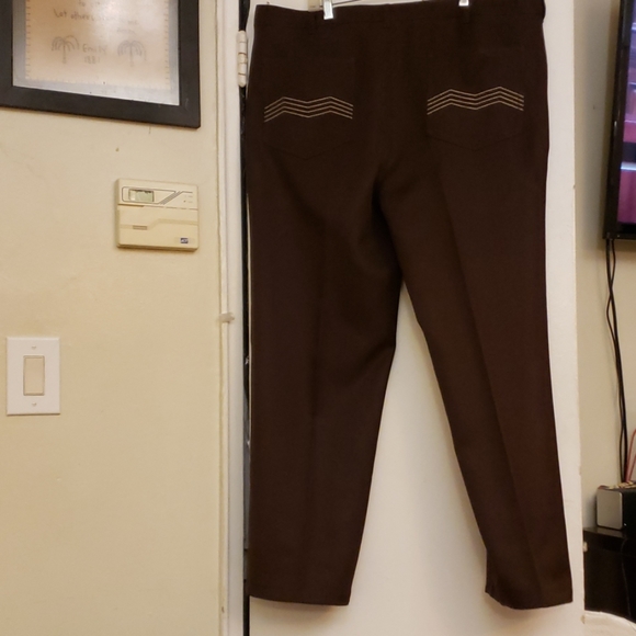 John Blair Menswear Brown Pants Size 42 - Picture 2 of 8